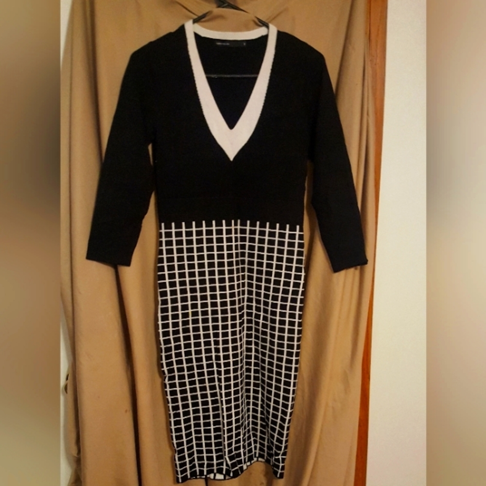 Black and white dress